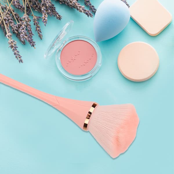 Makeup børste bløde rige børster slanke hårtoppe overdimensioneret fluffy stærk puddergrebsevne børste pink