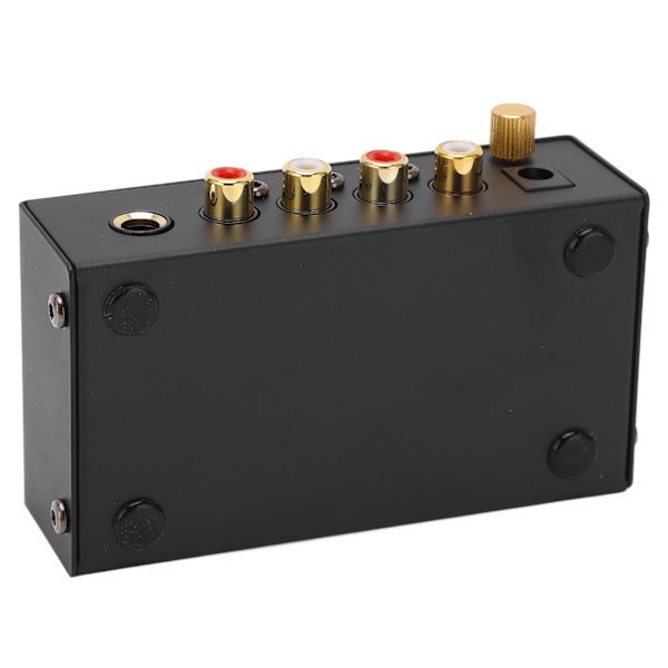 Phono Preamp RCA L R Indgang Udgang Niveau Pladespiller Lydstyrkekontrol 100‑240VAC PP500