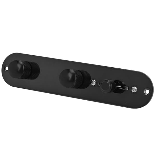 Elektrisk guitar kontrolplade switch sort metal fortrådet ledningsnet knob controller