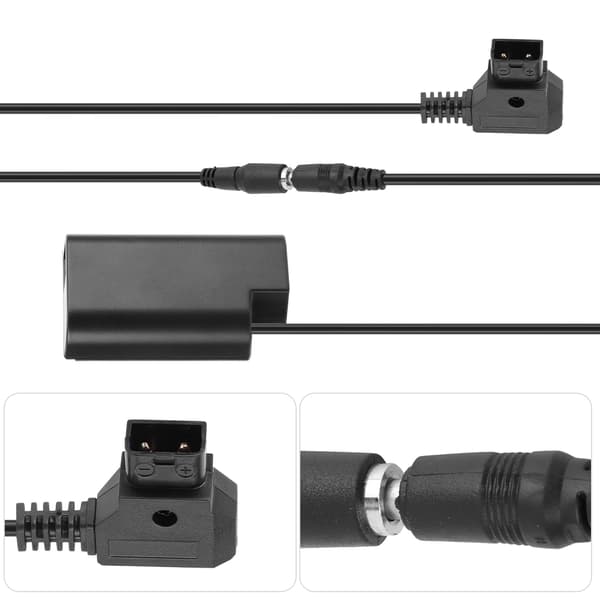 DCC16 til D-TAP hoder full dekoding dummybatteri rett linje for Lumix S1 seriekamera