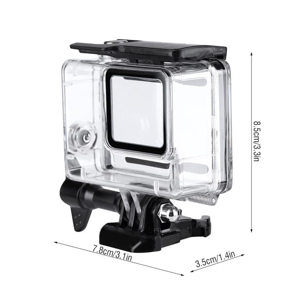 Dykker vandtæt etui til Gopro Hero 7 Silver Silver / White