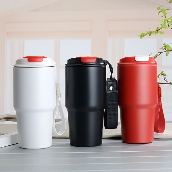 Wekity Dobbelt Lag Stor Kapacitet Bilkrus Feriegave Rustfrit Stål Kaffe Krus, 900ml