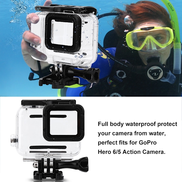 40m Dyk Vattentät Undervattenshus för Gopro Hero 6/5