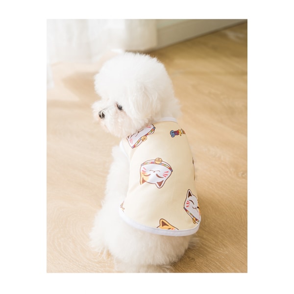 Hundtröjor Katt Coola Västar Valp Andningsbara T-shirts Mjuka Ärmlösa Tröjor Valp Sommarkläder Husdjurskläder (XL Storlek)