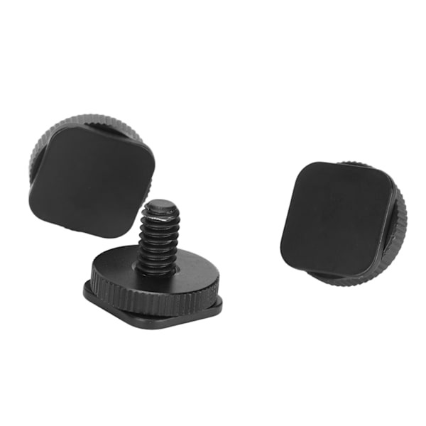 3 st 1/4 tum stativfäste skruv DSLR kamera varm kall sko adapter verktyg för blixtar mikrofon LED-lampa