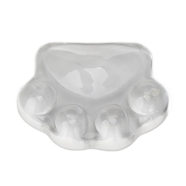 50 st Nail Art Färgvisningskort Transparent Glas Cartoon Cat Paw Forma Nagelfärg Färgkort