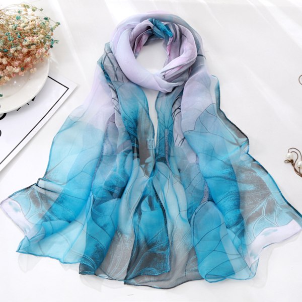 Halsdukar för kvinnor Lätta Fashion Halsdukar Tryck Blommönster Scarf Shawl Wraps, W07