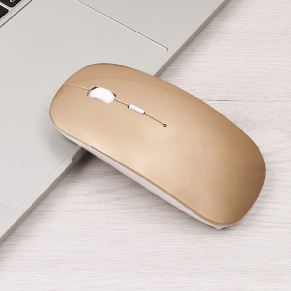 Langaton Hiiri, 2.4G Ultra Ohut Hiljainen Klikkaus Meluton Optinen Hiiri USB-vastaanottimella, Yhteensopiva Kannettavan Tietokoneen, Tietokoneen, MacBookin kanssa