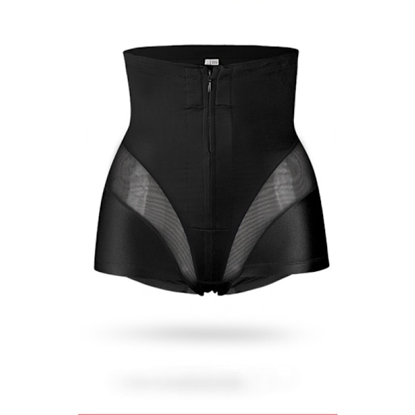 Kvinnor Hög Midja Vadderad Höftförstärkare Shapewear Shorts Stjärtlyftare Kontroll Knickers Formning Trosor Underkläder-Svart-L-(50~55KG)