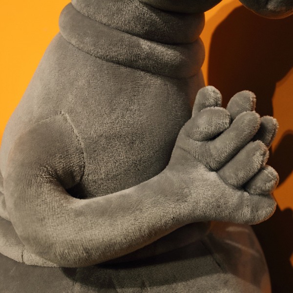 Vercico Zhdun Meme Plyschleksaker Väntande Staty Tubby Grå Blob Plyschleksak Mjuk Fylld Docka Homunculus Loxodontus Kreativ Fin 30cm Hög