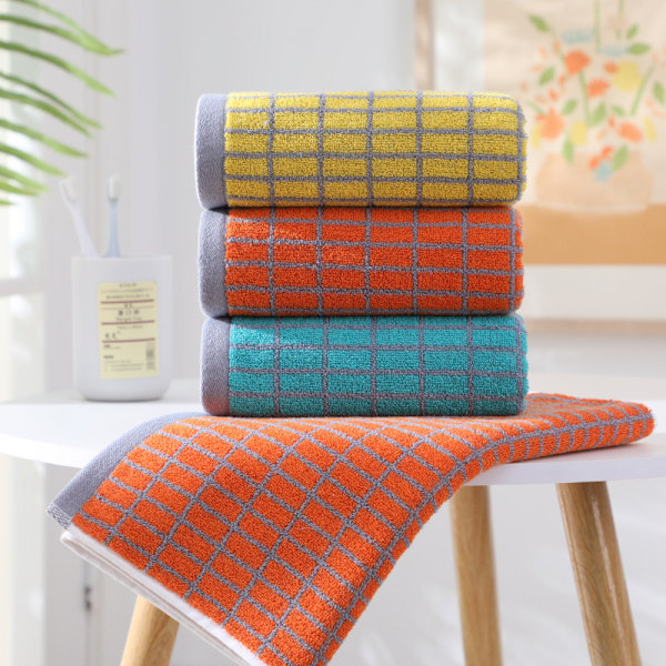 13 x 29 tommers luksuriøse håndklær  Premium bomull badehåndklær for dusj, SPA, strand Moderne og elegante farger  Ultraabsorberende  Oransje