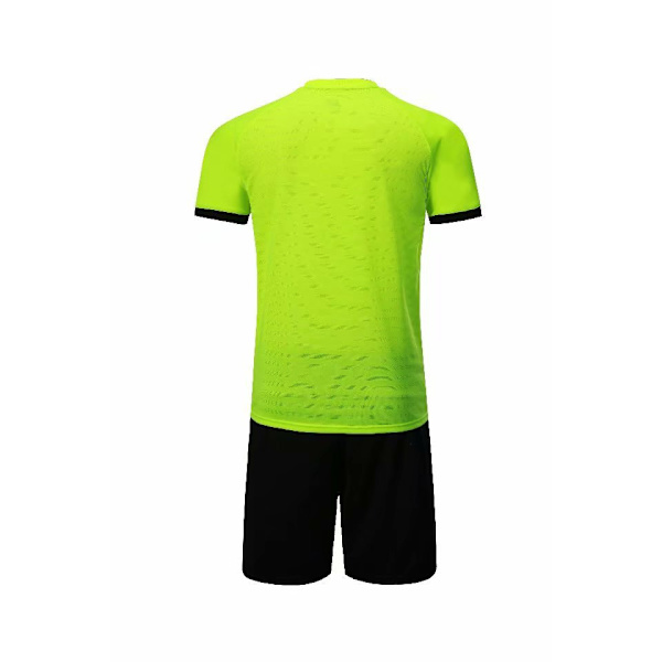 Premium Boys Fotballklær Sports Team Treningsklær | Genser og Shorts | Gutter og Jenter Ungdom. Grønn—XS