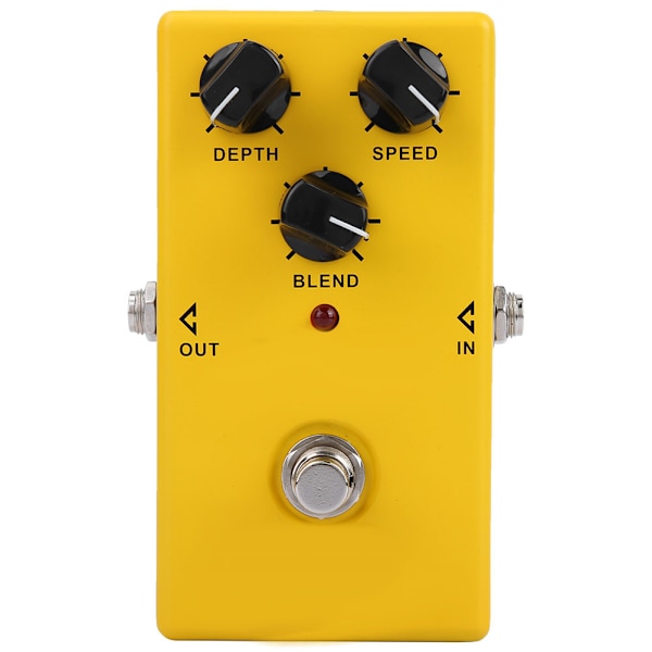 Gul Metall Elektrisk Gitarr Effekt Pedal Mini Gitarr Ljud Chorus Effekt Pedal Processor