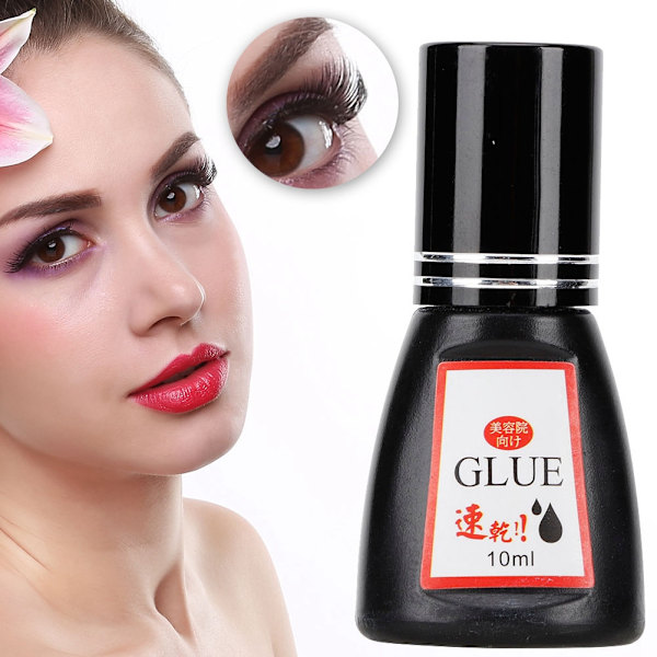 10ml Øyevippeforlengelse Lim Luktfri 0,5 sekunder Raskt Tørk DIY Vipper Poding Gel