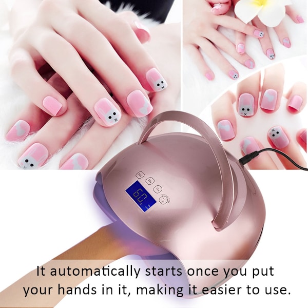 58W Intelligent LED UV Gel Lamp Härdande Nagellack Torktumlare Maskin Manikyr Verktyg (#2)