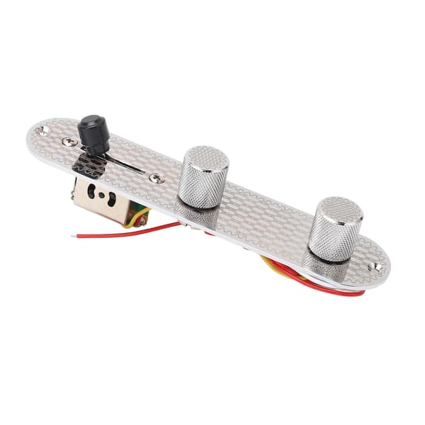 GE229 Guitar Prewired Control Board 3 Way Switch Circuit Control Plate Metal Flat Knobs og Wiring Harness