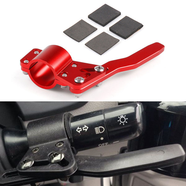 Auto Styling Justering Ratt Signal Spak Förlängning Blinkersspak Kit - Röd (En Styck)