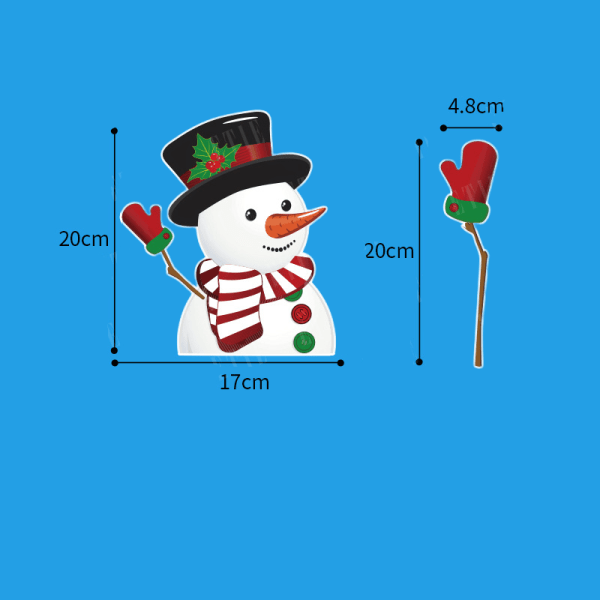 (2-pack) Jultomte torkarbilsdekal ingen rem bil bakre fönsterglasdekal juldag bildekal (stil 10)