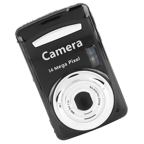 Mini udendørs 5MP 720P 30FPS 4X zoom HD digitalt videokamera (sort)