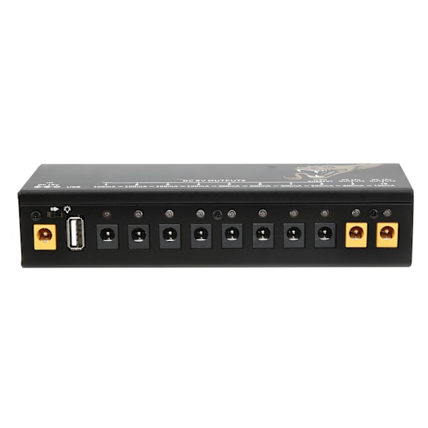 Pedal Power Supply Elektrisk Gitarr Effektbräda Kortslutning/Överströmsskydd 100‑240VUS-kontakt