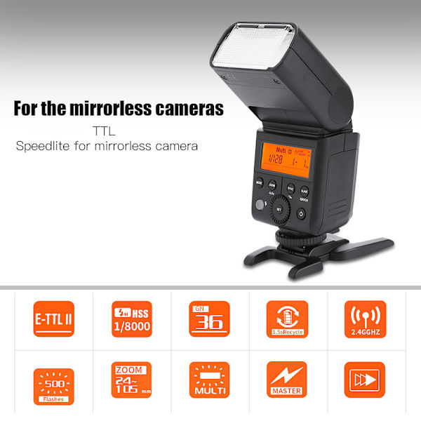 Godox V350 TTL HSS Speedlite Flash med Li-ion-batteri för Olympus AC100-240V (O)