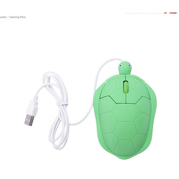 Trådlös Mus Söt Sköldpaddaformad Datormus 800DPI Mindre Buller Bärbar USB-mus Mus för PC Laptop Dator Notebook MacBook Barnpresent