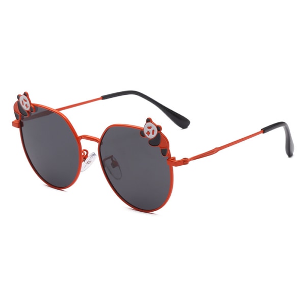 Barnsolglasögon Baby Cartoon Glasögon Trend med personliga anti-ultraviolett polariserade solglasögon ---- Orange båge grå skiva