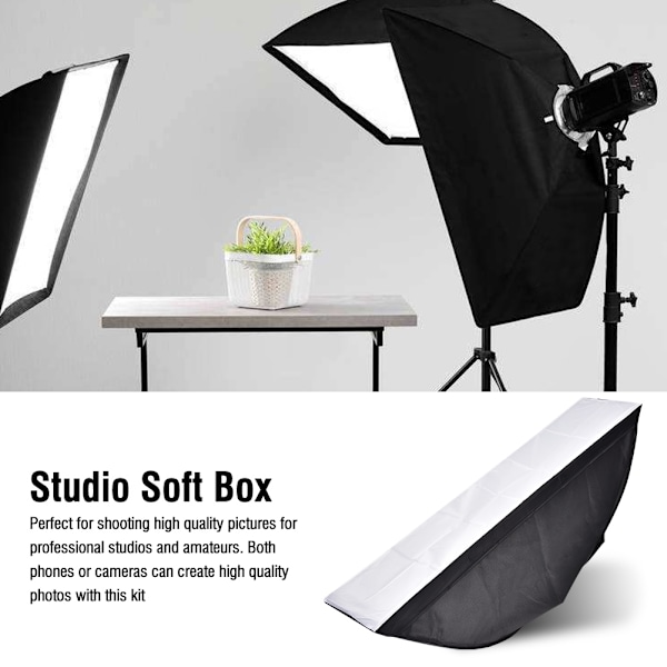 Kamerablixt Speedlite Softbox Fotostudiotillbehör (20*90cm)