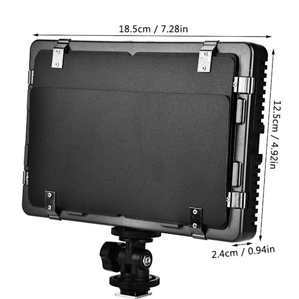 Mcoplus LED-340B Bärbar LED-fyllningslampa Universell Blixtsko Montering Kamera Tillbehör