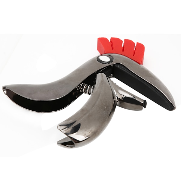 Fugleformet guitar capo i zinklegering - nemt skift mellem folk og pop - musikalsk instrument tilbehør - blank sort