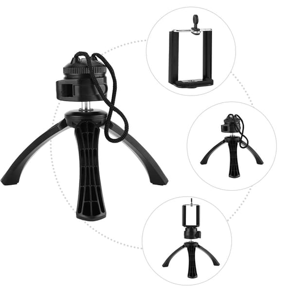 Desktop Mini Tripod Stand Holder til Smartphone Kamera