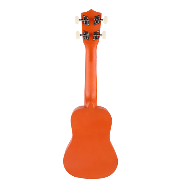 21\" Træ Farverig Bærbar Ukulele Hawaii Guitar 4 Strenge Musikinstrument(Orange)