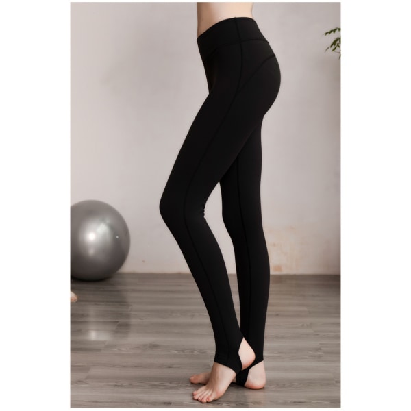 Kvinners koselige velour leggings - smørmyke, varme, fløyelsmyke, elastiske, sømløse yogabukser (S)