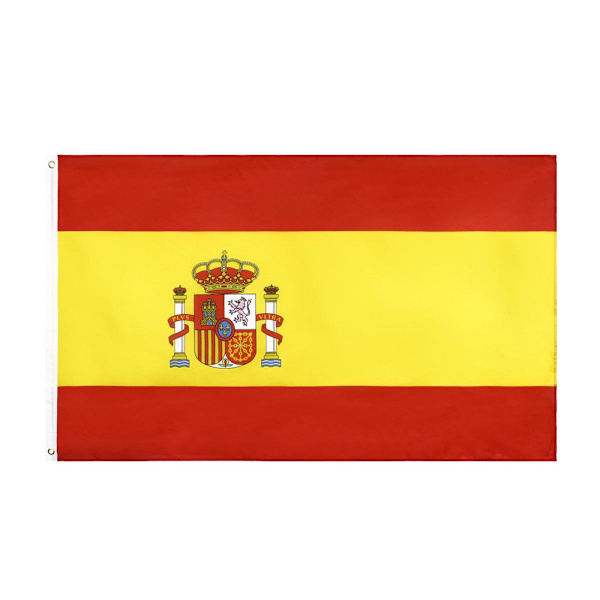 Espanjan lippu | 3X5 Ft Maan lippu, Sisä- / Ulkokäyttöön, Elävät värit, Messinkirenkaat, Paksumpi ja kestävämpi