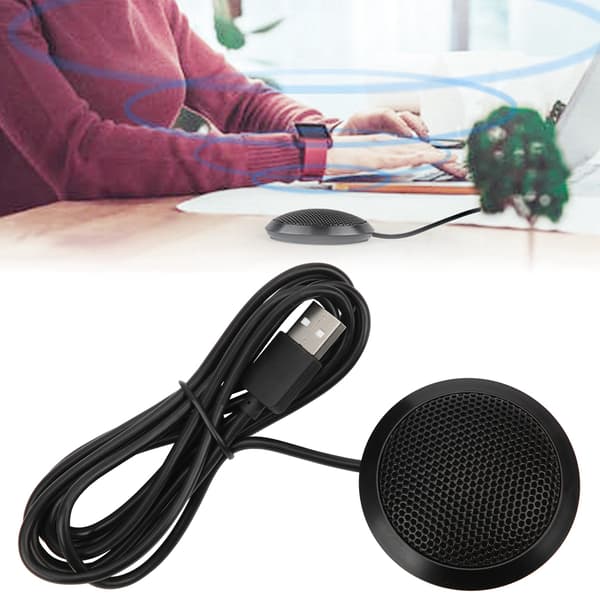 USB-kondensatormikrofon, rundstrålende, til computerkonference, spil og sang