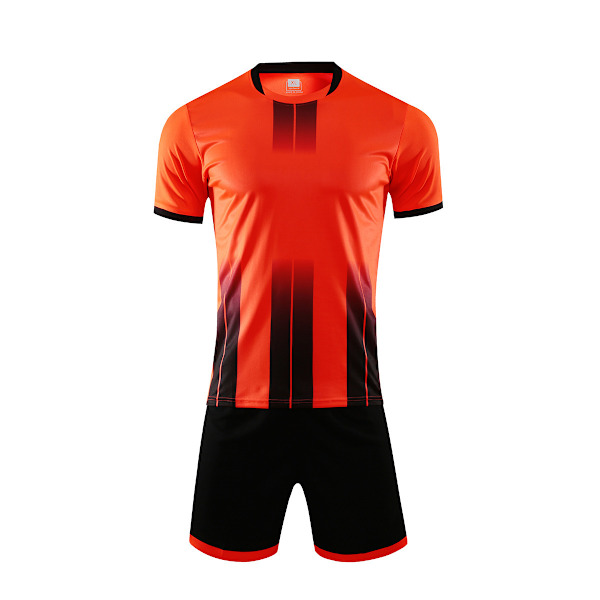 Anpassade fotbollströjor barn vuxna personliga fotbollströjor och shorts herr dam orange 2XL