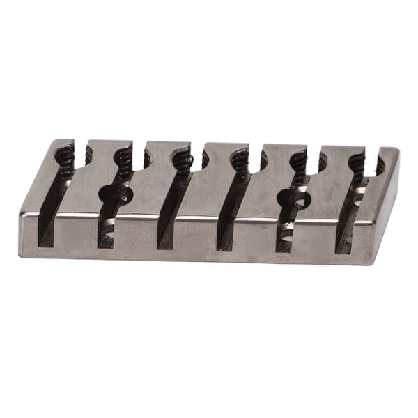 Stränglåsningsmutter 42mm Professionell Silver Metall 6 Strängar Låsningsmutter för Huvudlös Elektrisk Gitarr