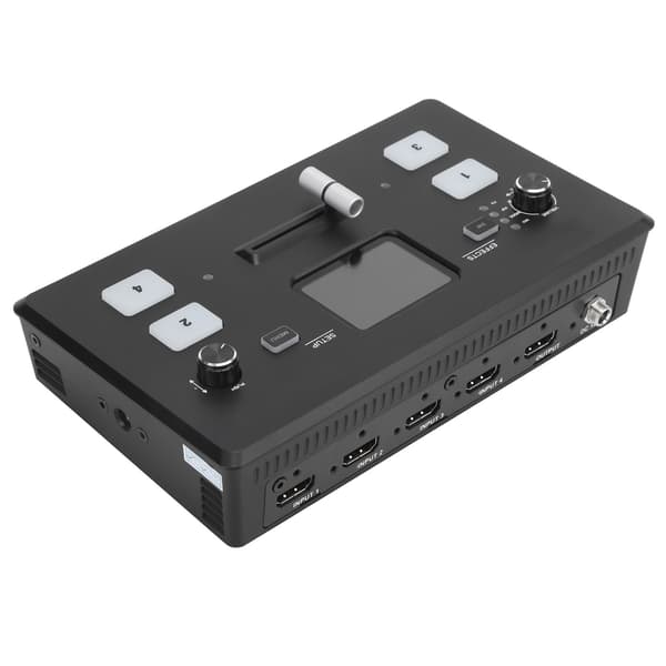 FEELWOELD Multi Camera Video Mixer 2in Display Video Switcher / 100‑240V