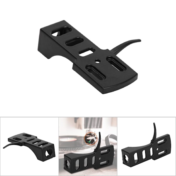 Aluminiumlegering Skivspelare Skivspelare Pickup Headshell Skivspelare Tillbehör(Svart)