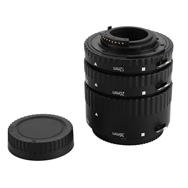 Sats för automatisk fokuseringsförlängningsrör 12 mm 20 mm 36 mm adapterring för Nikon DSLR-kameror