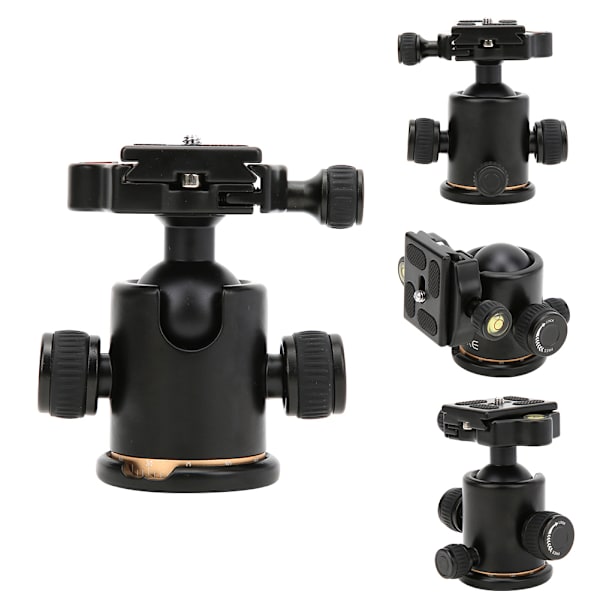 BK-03 Aluminiumlegering Dämpande Universell Stativkulled med Nivå för DSLR-kamera