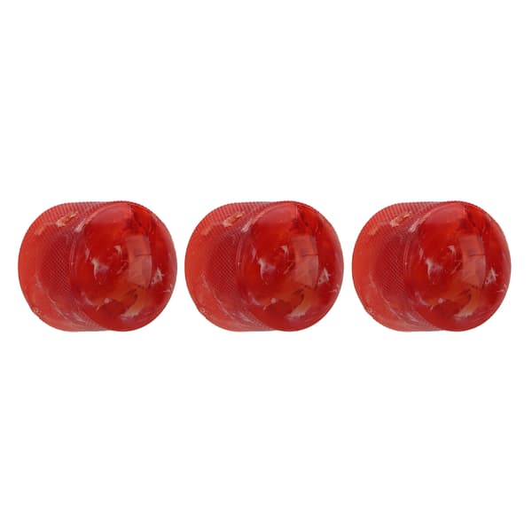 3 st elektrisk gitarrknopp sträng potentiometer regulator instrument tillbehör set kit röd