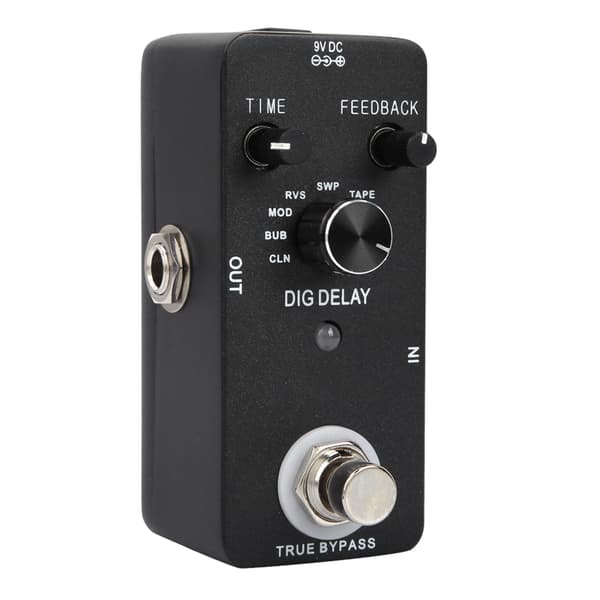 Elektrisk guitar delay effektpedal med 9 delay effekter Musikinstrument tilbehør