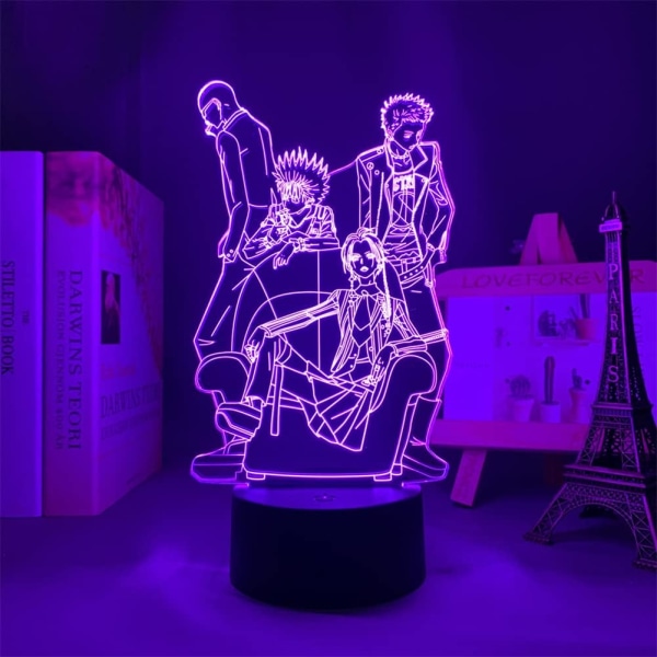 Akryl Nana Anime Light Honjo Ren/Ichinose Takumi/Terashima Nobuo/Okazaki Shinichi 3D Illusion Lamp 7/16 Color Led Night Light