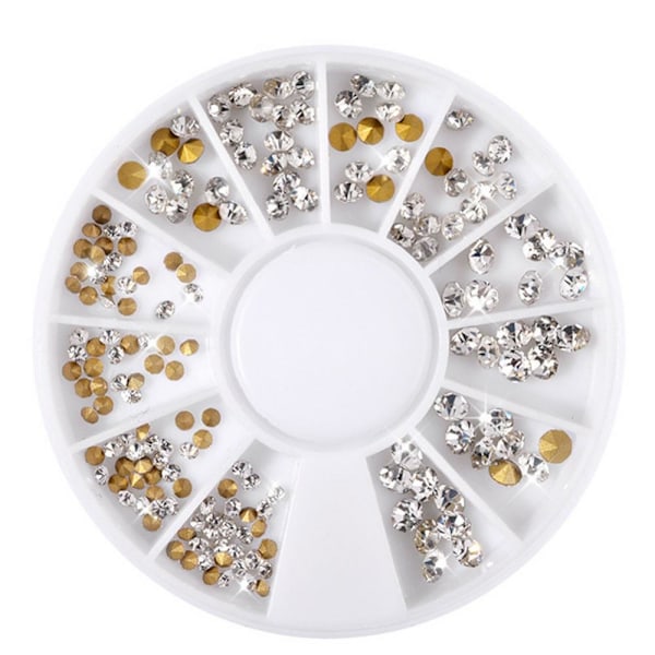 Rhinestone Alloy Steepletop 3D Drills Decoration Nail Art Sticker Manicure Tools