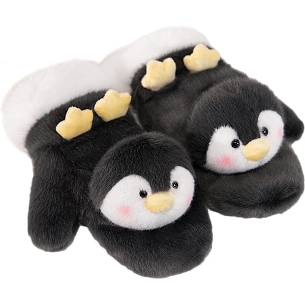 Plush Kapibara Hansker, Vinterhansker Kapibara Plush Hansker | Kaldt Værs Hansker, Vindtette Sykkelhansker, Pingvinhansker for Kjøring