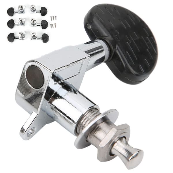 Guitar Tuning Pegs Head Tuners String Locking Knobs Velegnet til Elektrisk Klassisk Instrument Semicirkel