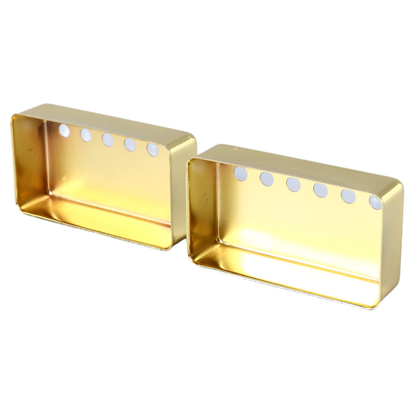 2 stk. Elektrisk gitar Humbucker Pickup Shell Messing Profesjonell Gitar Pickup Deksel for LP Gull 52mm 52mm