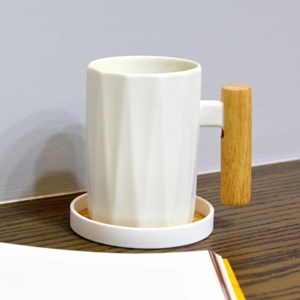 Värmeisolerad koppunderlägg Minimalistisk stil Rund pvc teunderlägg bordsdekor (vit)