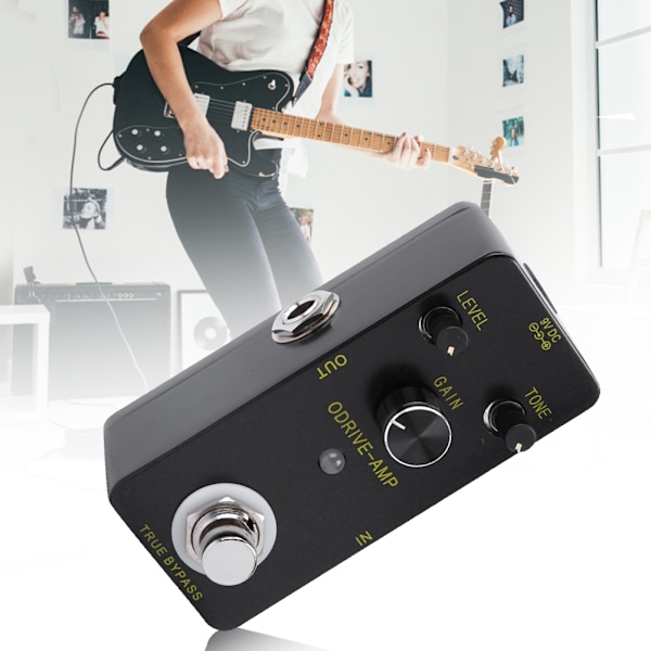 ODRIVE AMP-stil Overdrive-effektpedal Distortion i zinklegering